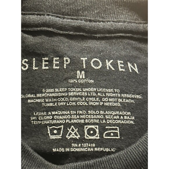 Sleep Token T-Shirt Black Medium Band Graphic Tee Vessel Mask 2023 NWOT - Picture 4 of 4